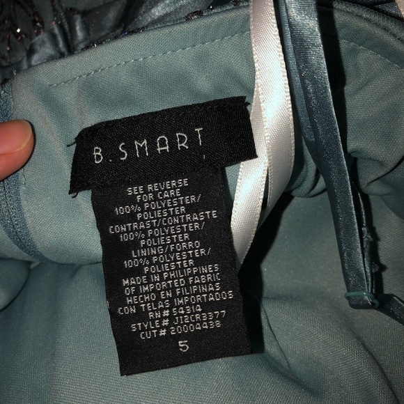 B. Smart Glittery Blue and Silver Dress - Picture 3 of 4